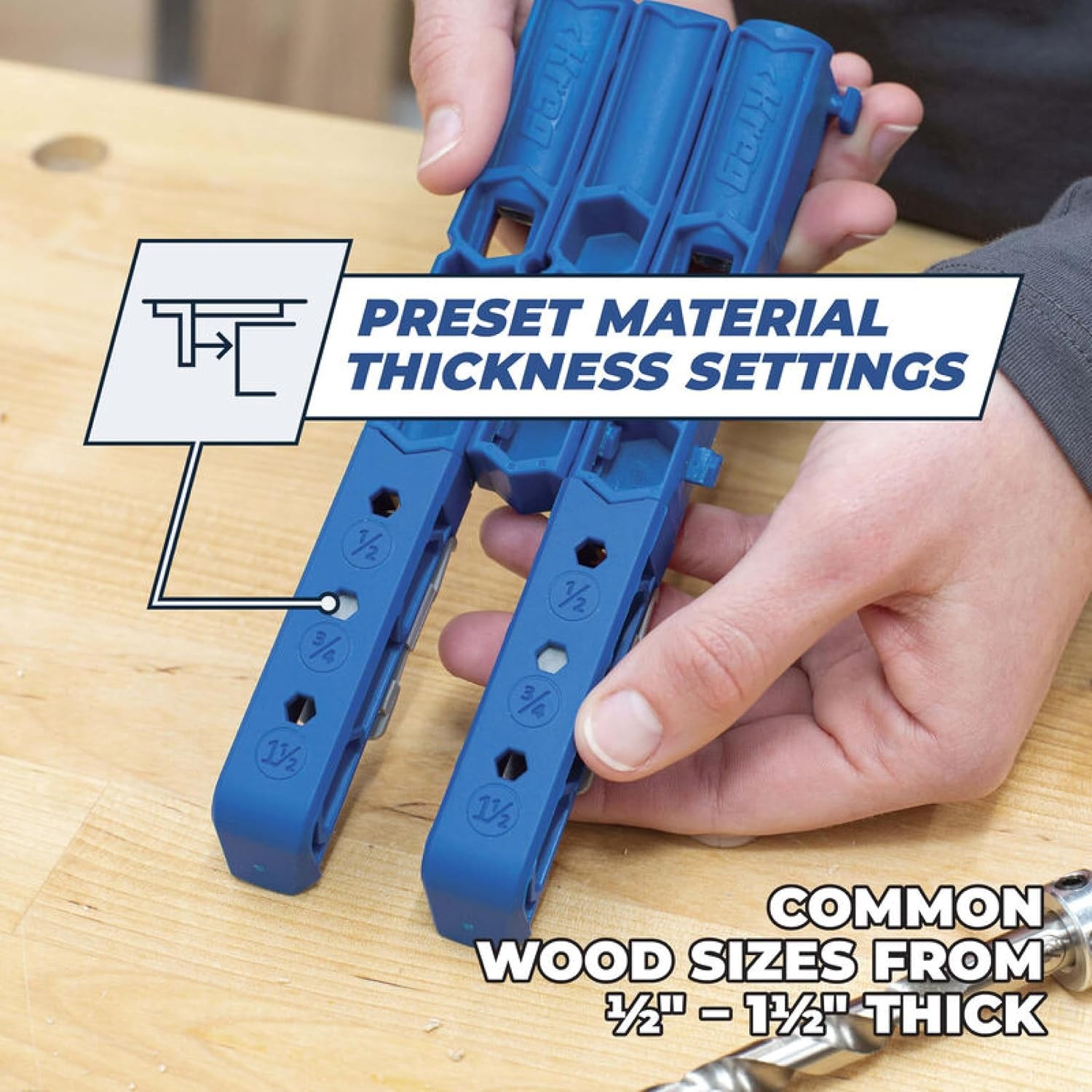 Pocket-Hole Jig 320 with Classic 2 Inch Face Clamp – Small, Durable Jig