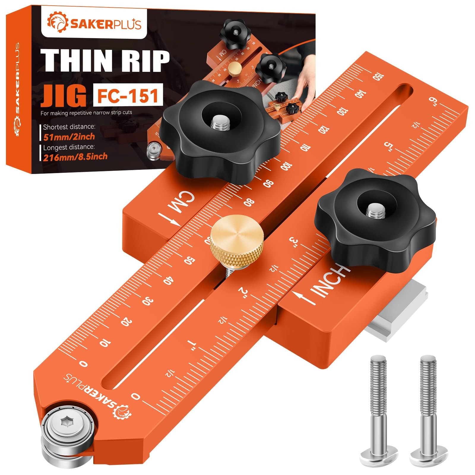 Thin Rip Jig Table Saw Jig Guide, Thin Rip Jig for Repetitive Narrow Thin Str…