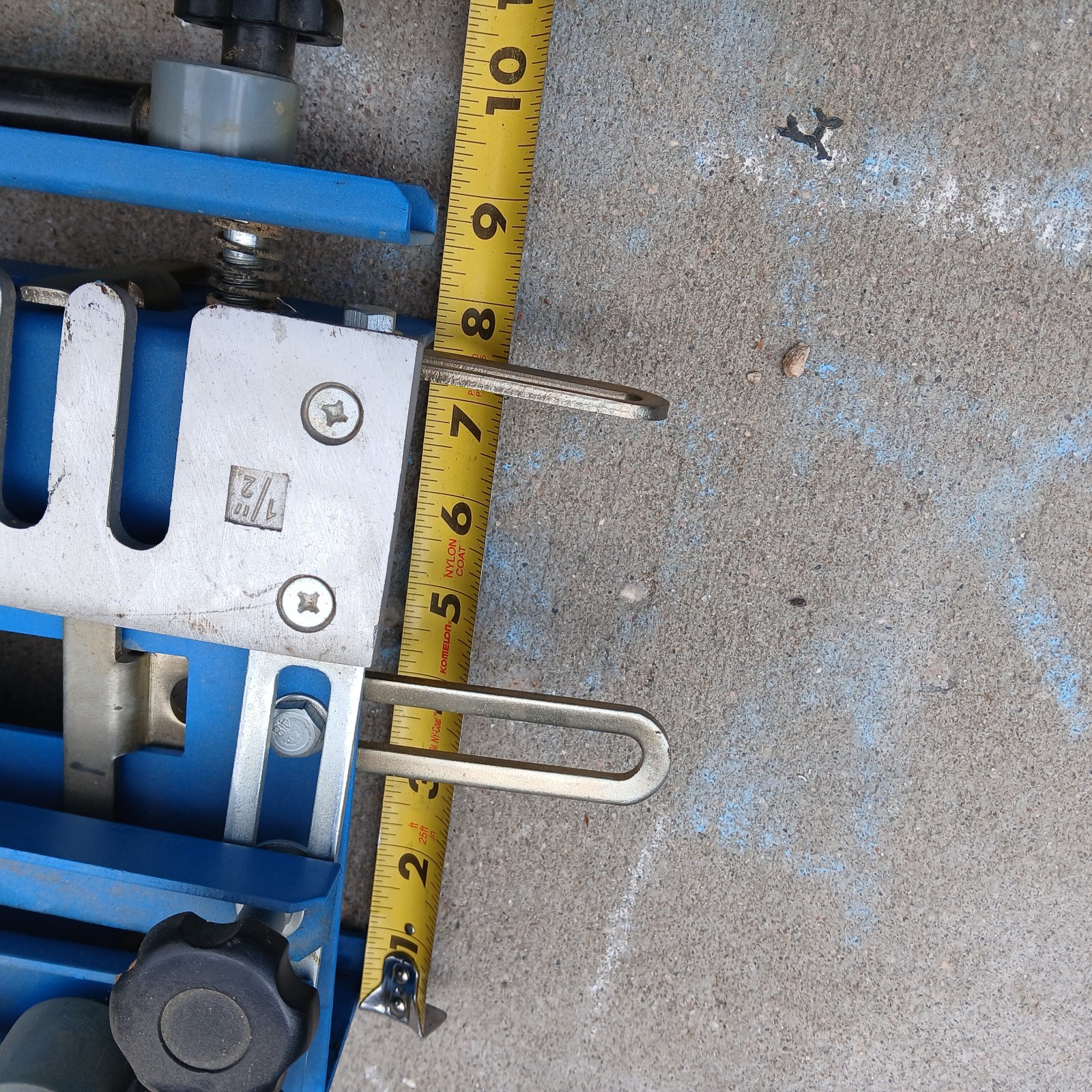 Central Machinery Dovetail Fixture Jig Router Template Blue Vtg 20” 1/2″