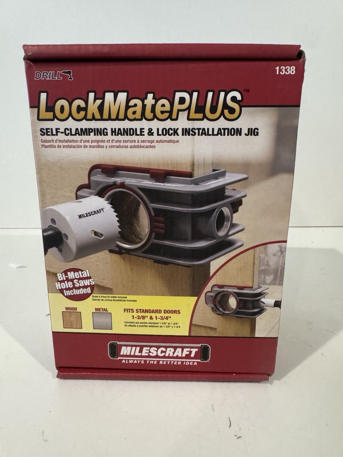 1338 Lock Mate PLUS – Self Clamping, Professional Door Lock Installation Kit,…