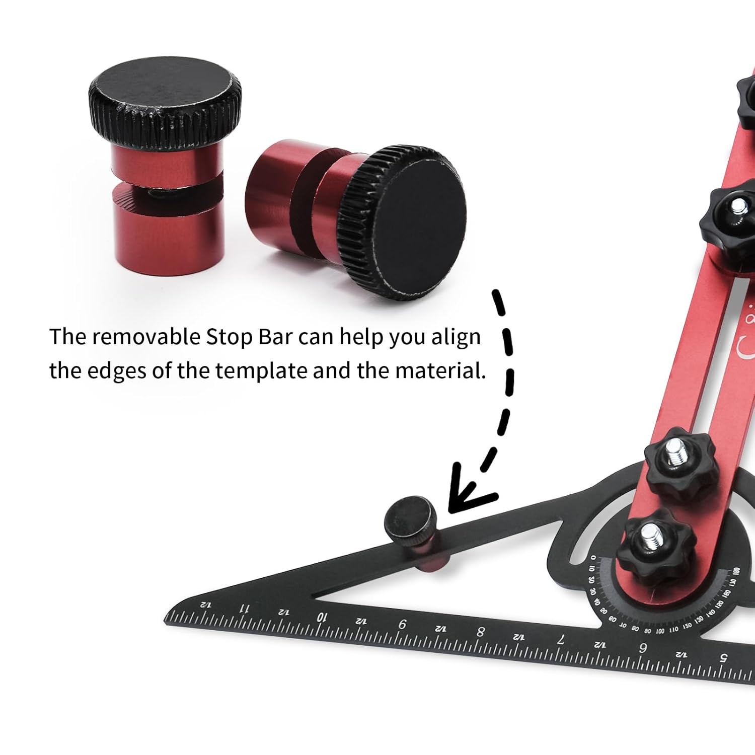 Stair Tread Template Tool Stair Jig Accurately Measuring Angle Length Adjustable