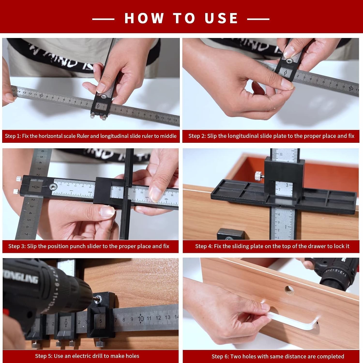 Cabinet Hardware Jig, Aluminum Alloy Cabinet Handle Jig Tool for Fast and Acc…