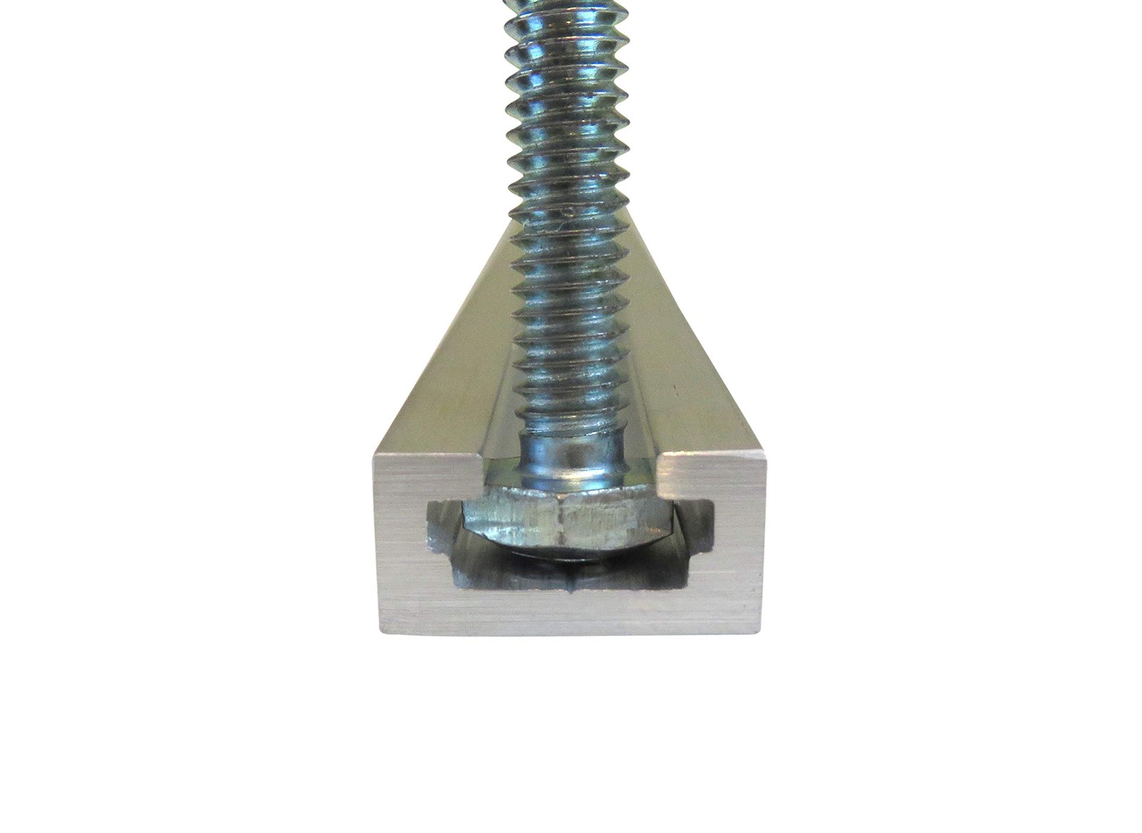 Lot 4 Each 24 Aluminum T Track 3/4 by 3/8 Slot, Accepts 1/4 Hex Bolts, 1/4 and 5