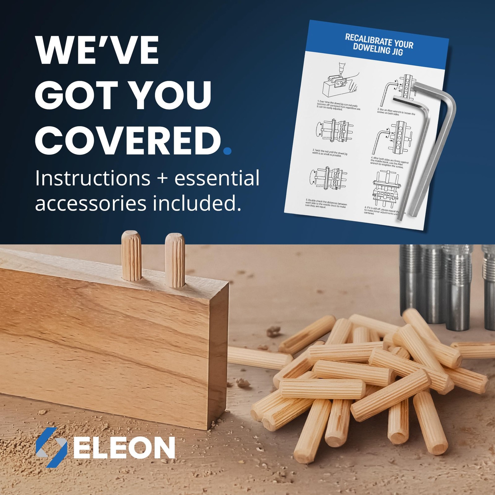 – Self Centering Dowel Jig with Elongated Jaws and Extra Wide Clamp – Precisi…