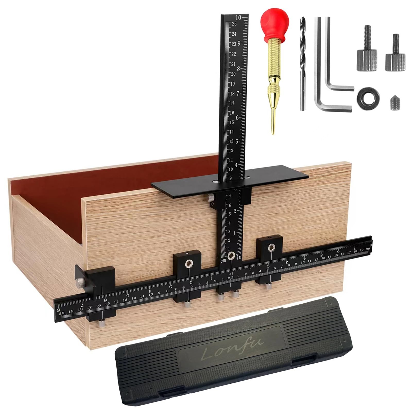 Cabinet Hardware Jig for Handles, Adjustable Template with Convenient and Pre…