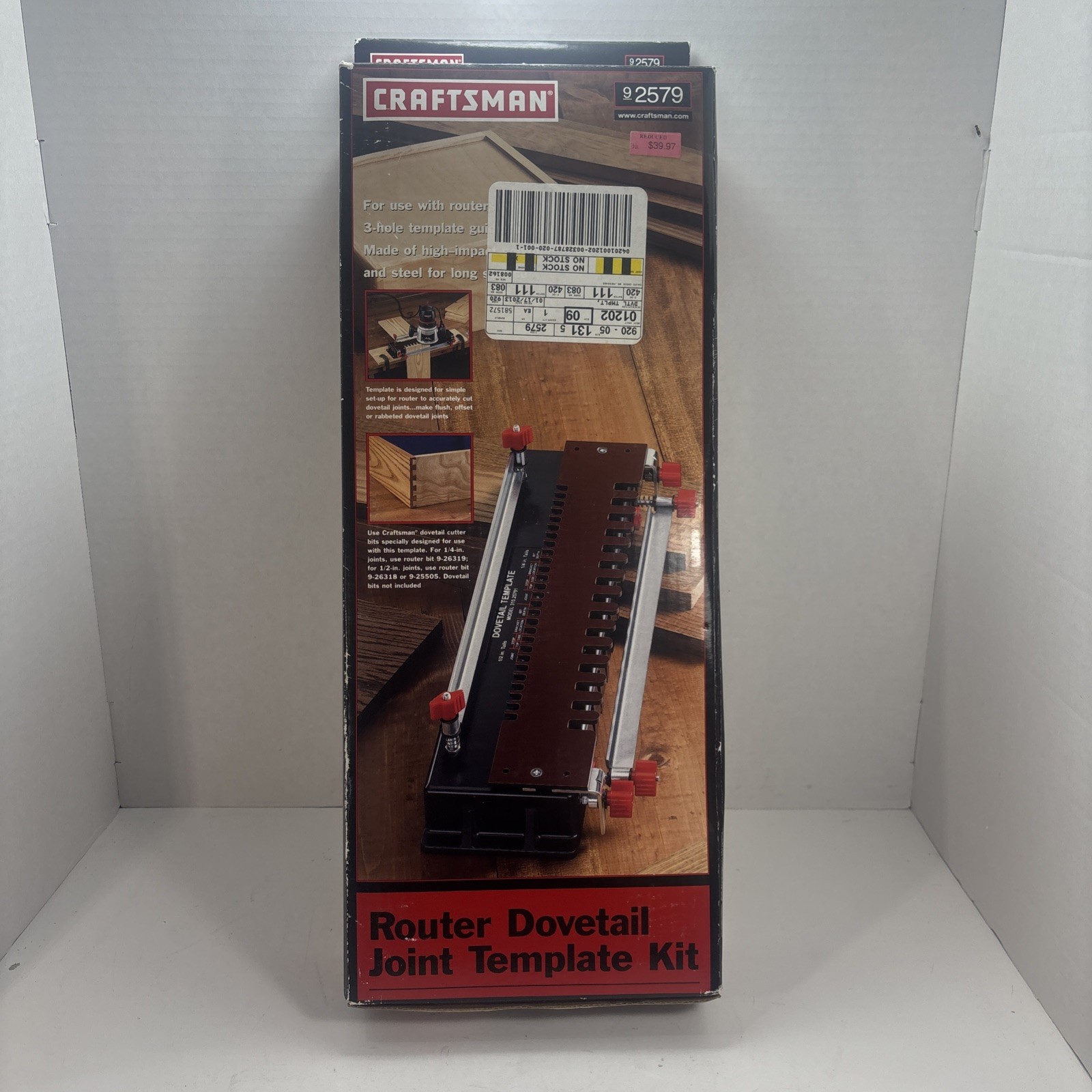 Craftsman 92579 Dovetail Joint Template Jig for Cutting 92579 – NEW IN BOX