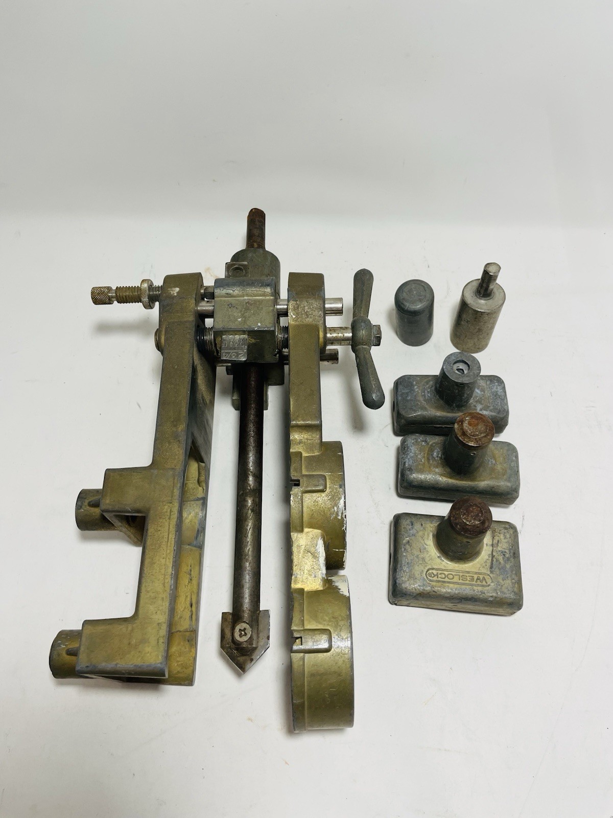Weslock Door Lock Hole Jig Installation Boring Kit Vintage With Case