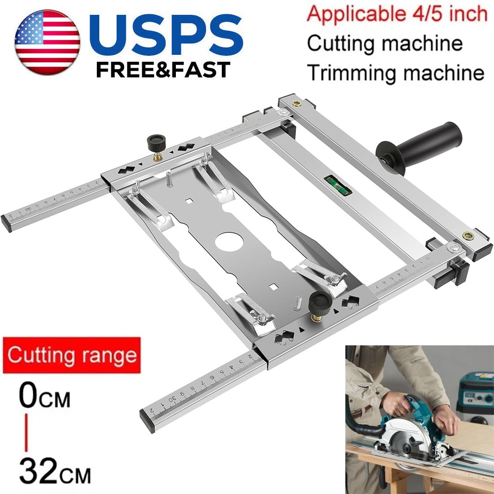 Cutting Machine Edge Guide Positioner 12.6 Inch Adjustable Circular Saw Guide US