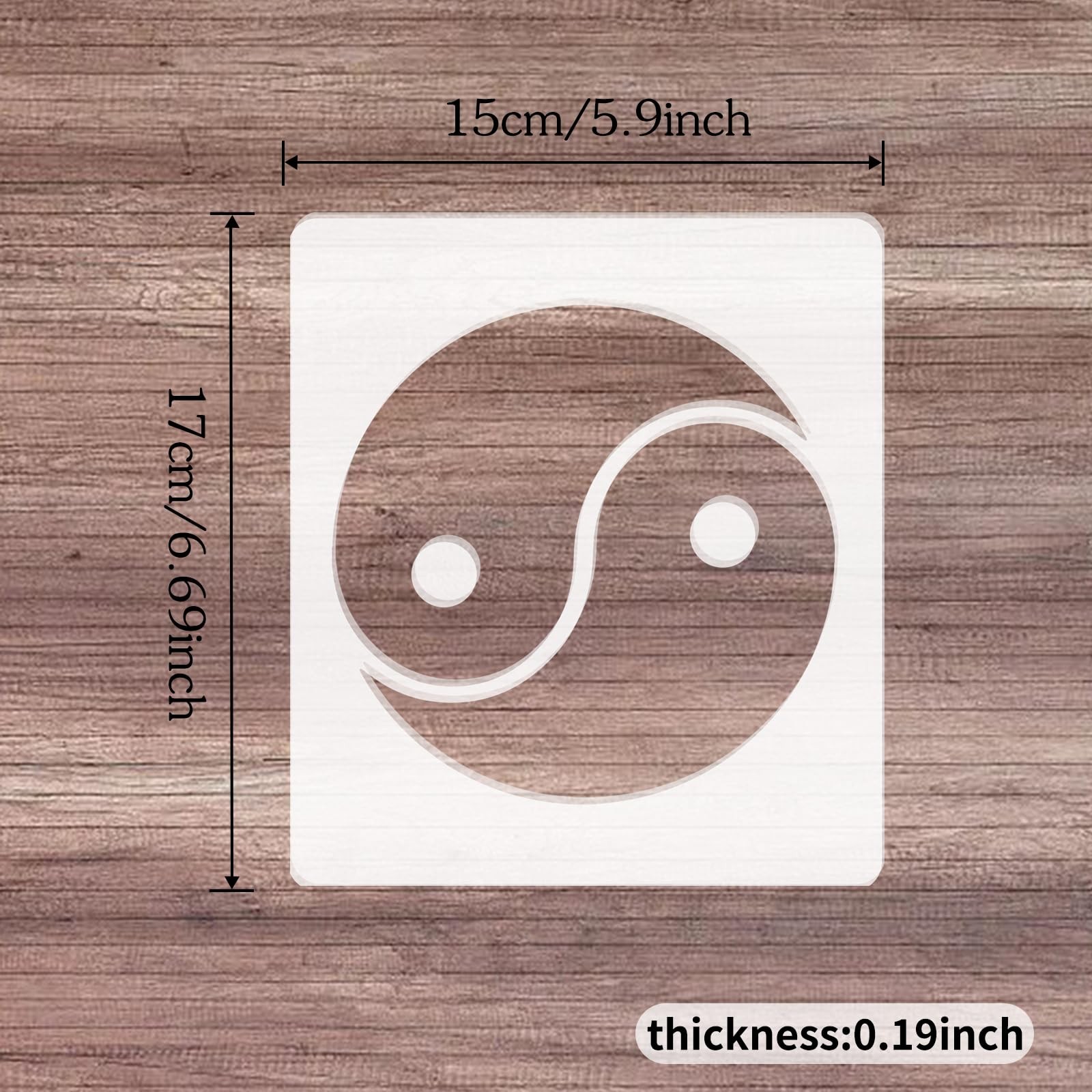 Yin Yang Router Templates, Clear Acrylic Templates for Woodworking, Cross Rou…