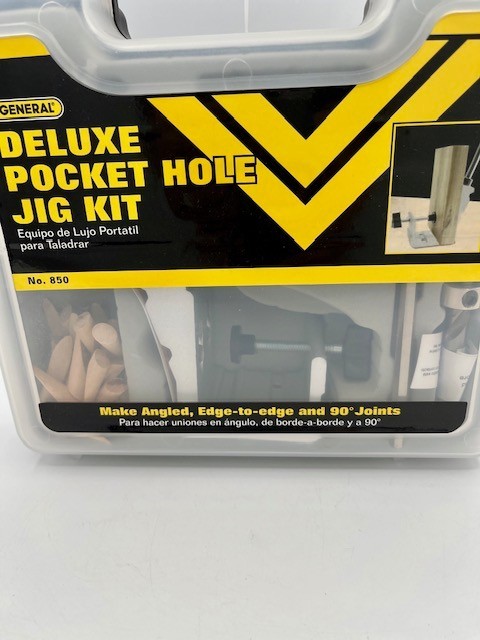 General Tools Deluxe Pocket Hole Jig Kit Model No 850 NIB