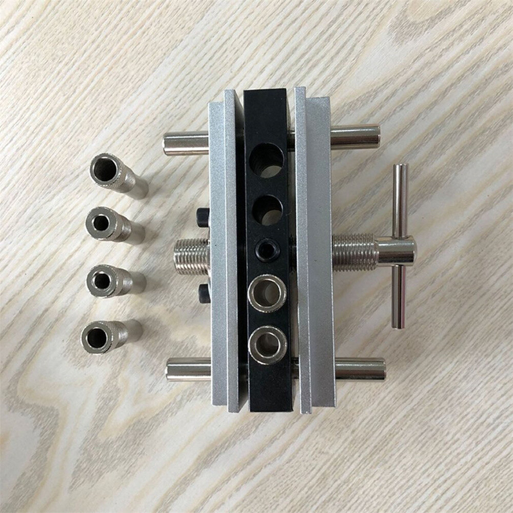 Imperial/Metric Centering Dowel Jig Wood Dowel Hole Drilling Guide Positioner