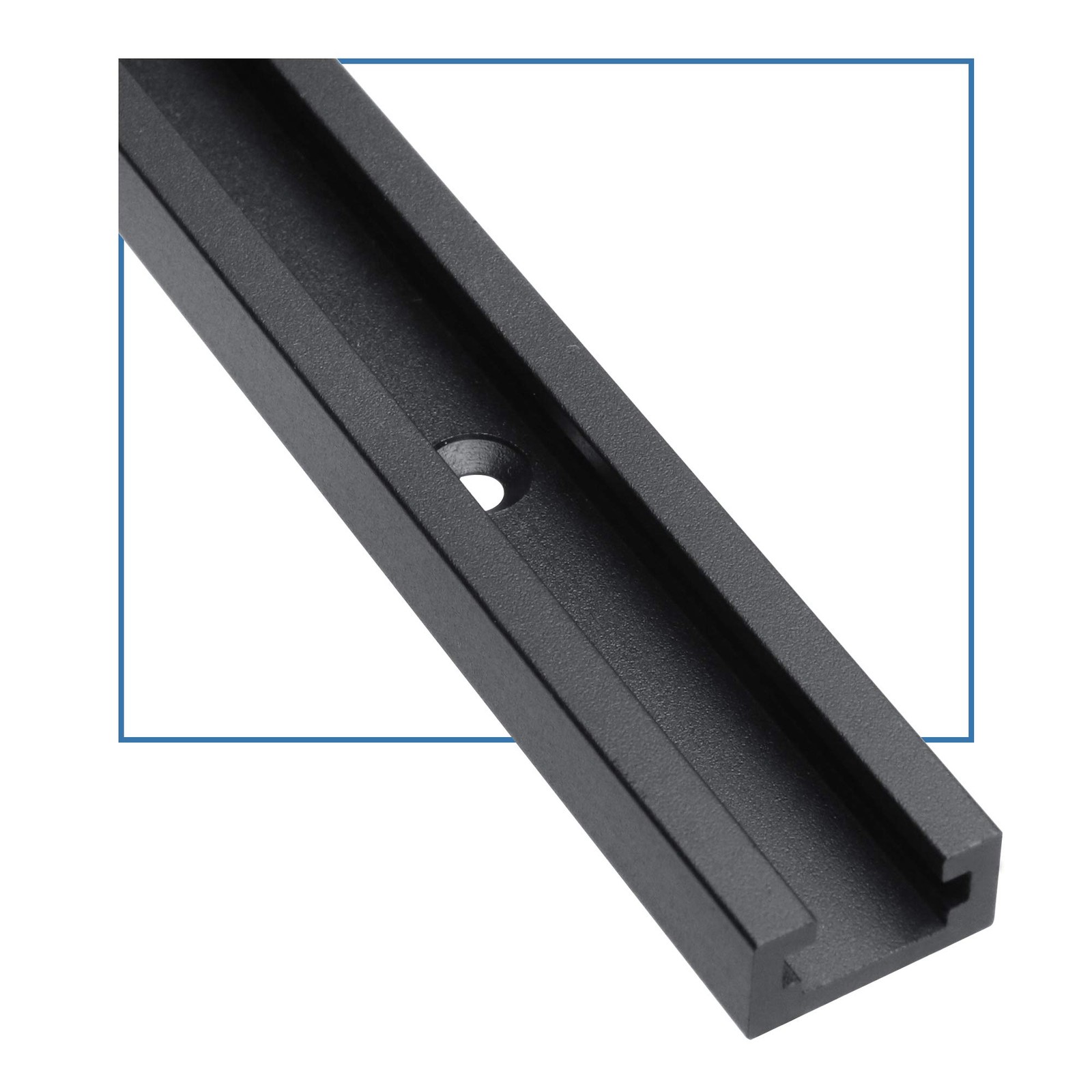 1 PCS Black 36 Inch Sandblast Universal DoubleCut Aluminum T Track Woodworking
