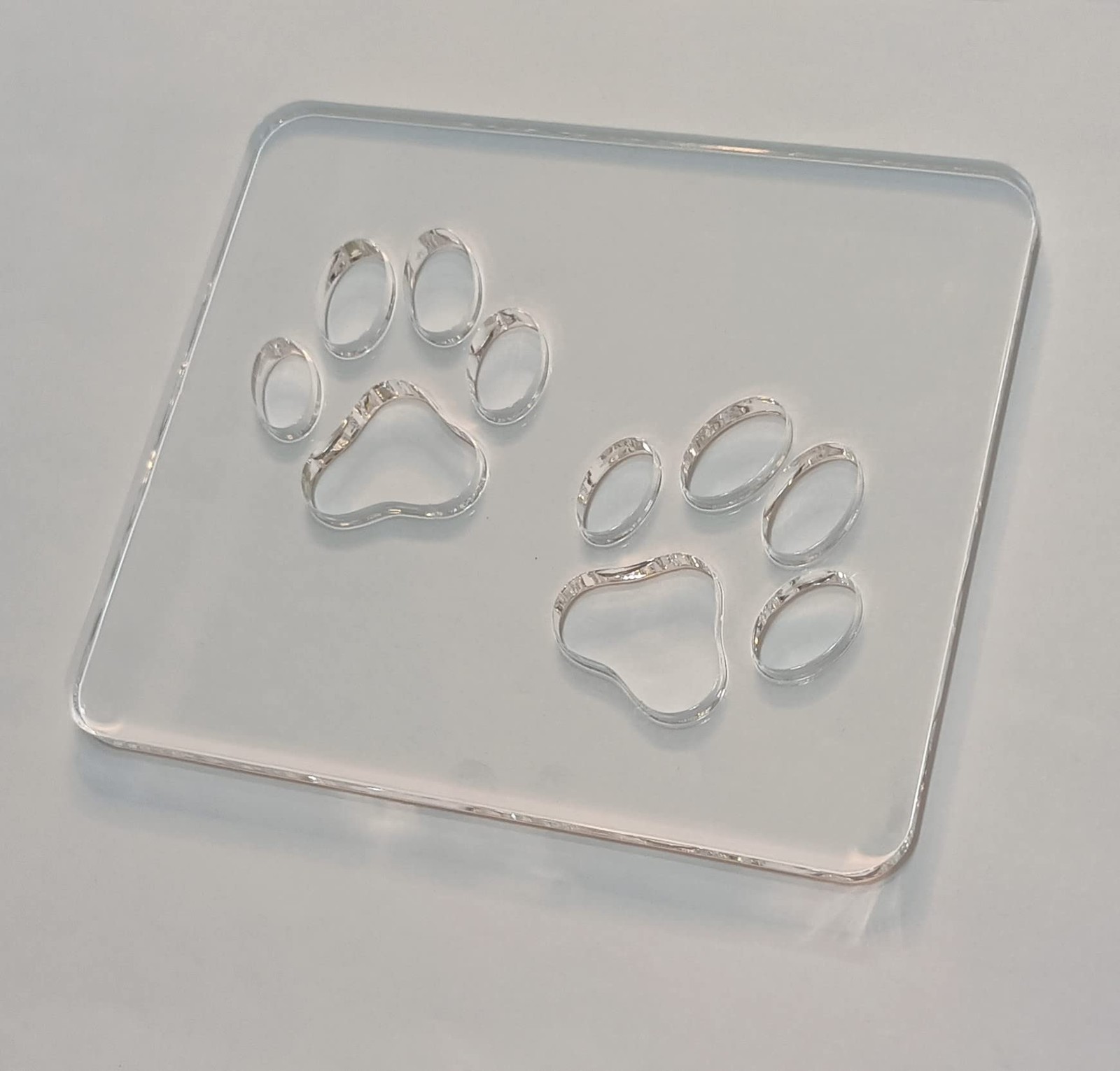 Double Paw Print Template,Acrylic Router Template,Clear Acrylic Router Jig,Wo…