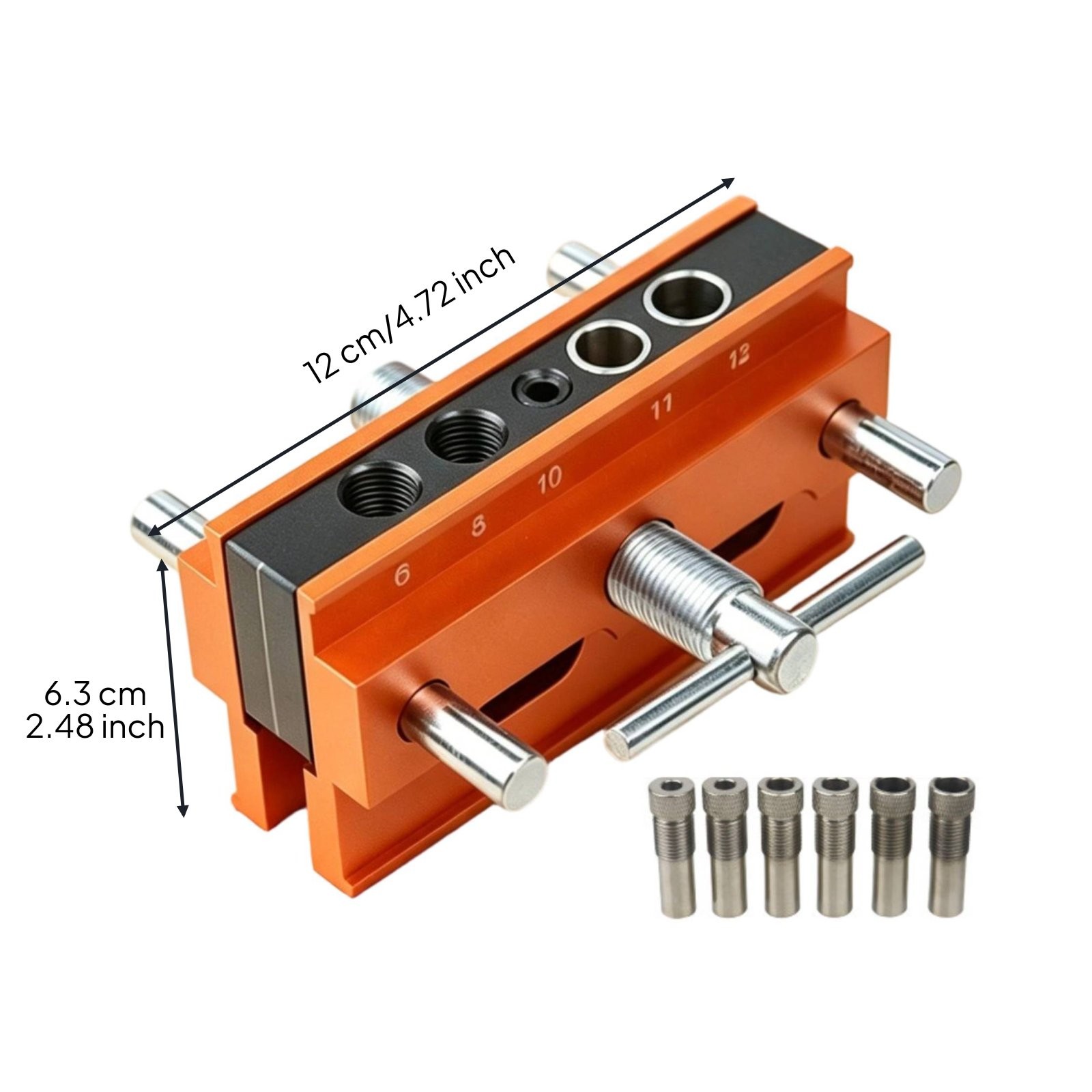 Upright Drilling Wear Resistant Wood Dowel Guide Thickened Frame