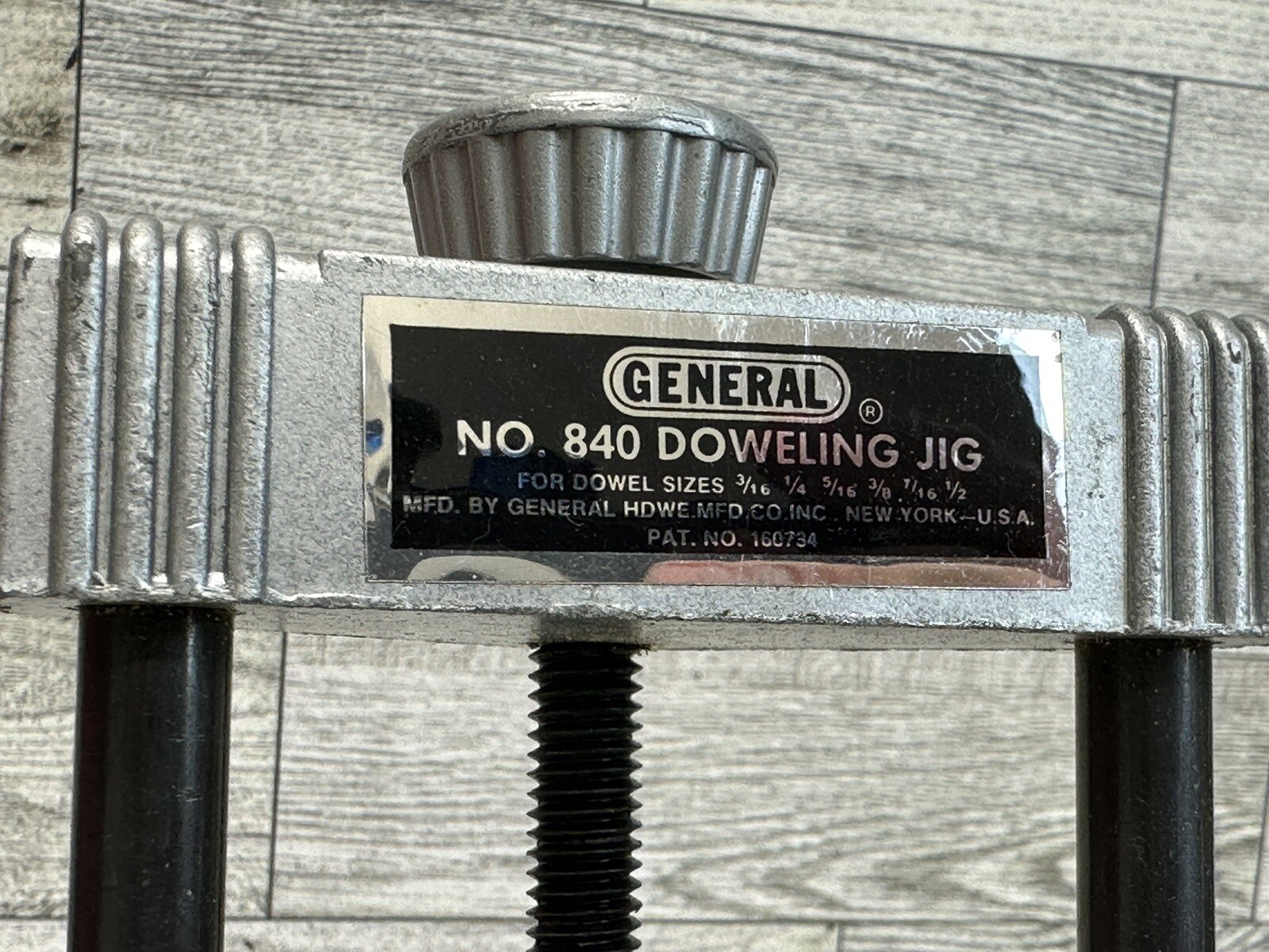VTG Doweling Jig No. 840 Revolving Turret General Original Box Made In USA 1985