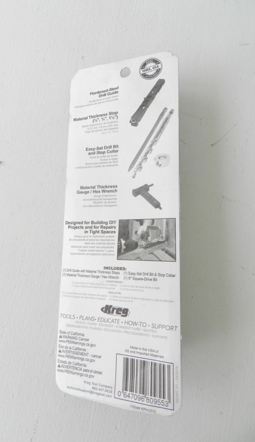 Kreg Pocket Hole Jig 310 – Made in USA – NEW
