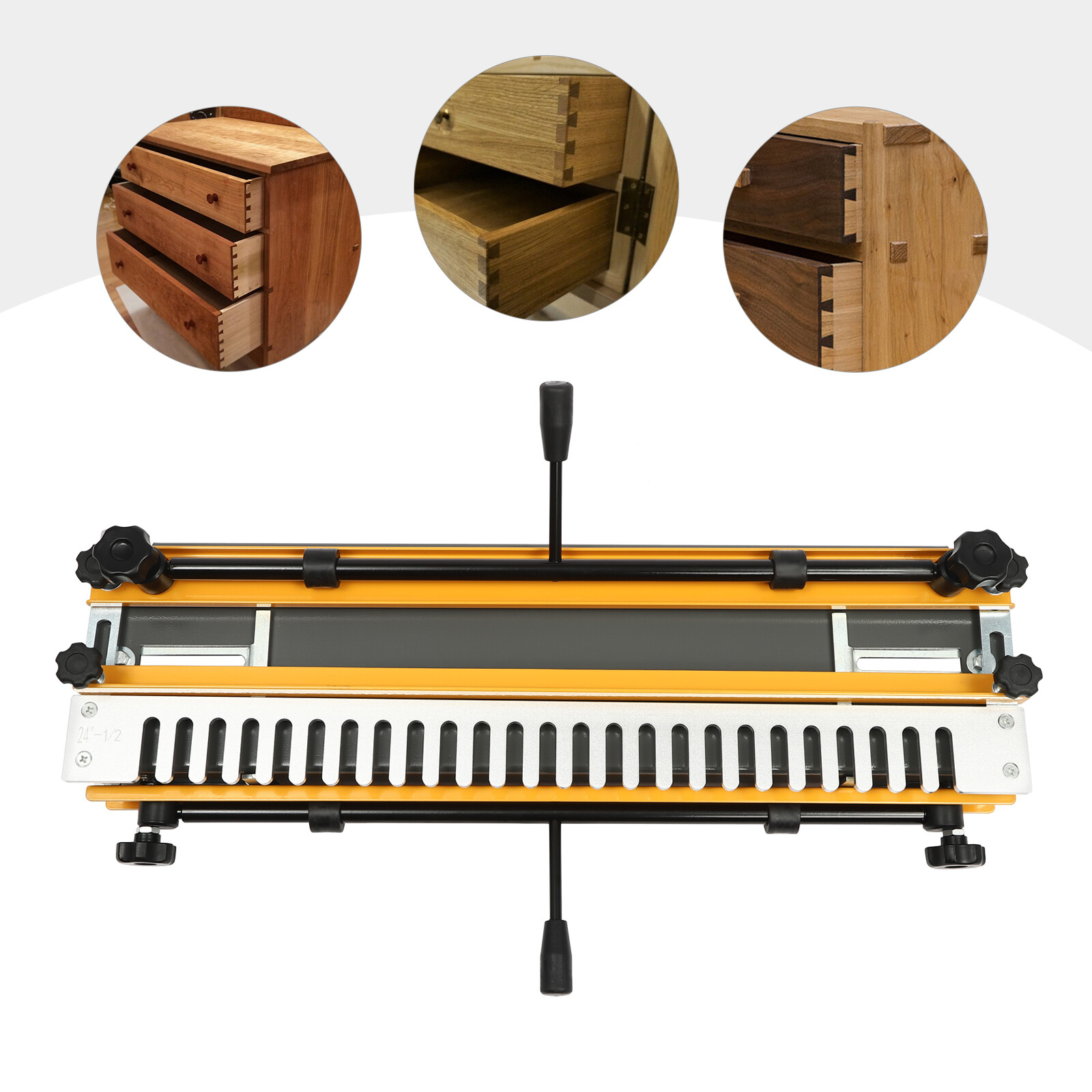 24-inch Dovetail Jig Tool Machine Dovetail Router Woodworking Parts 14° Angle