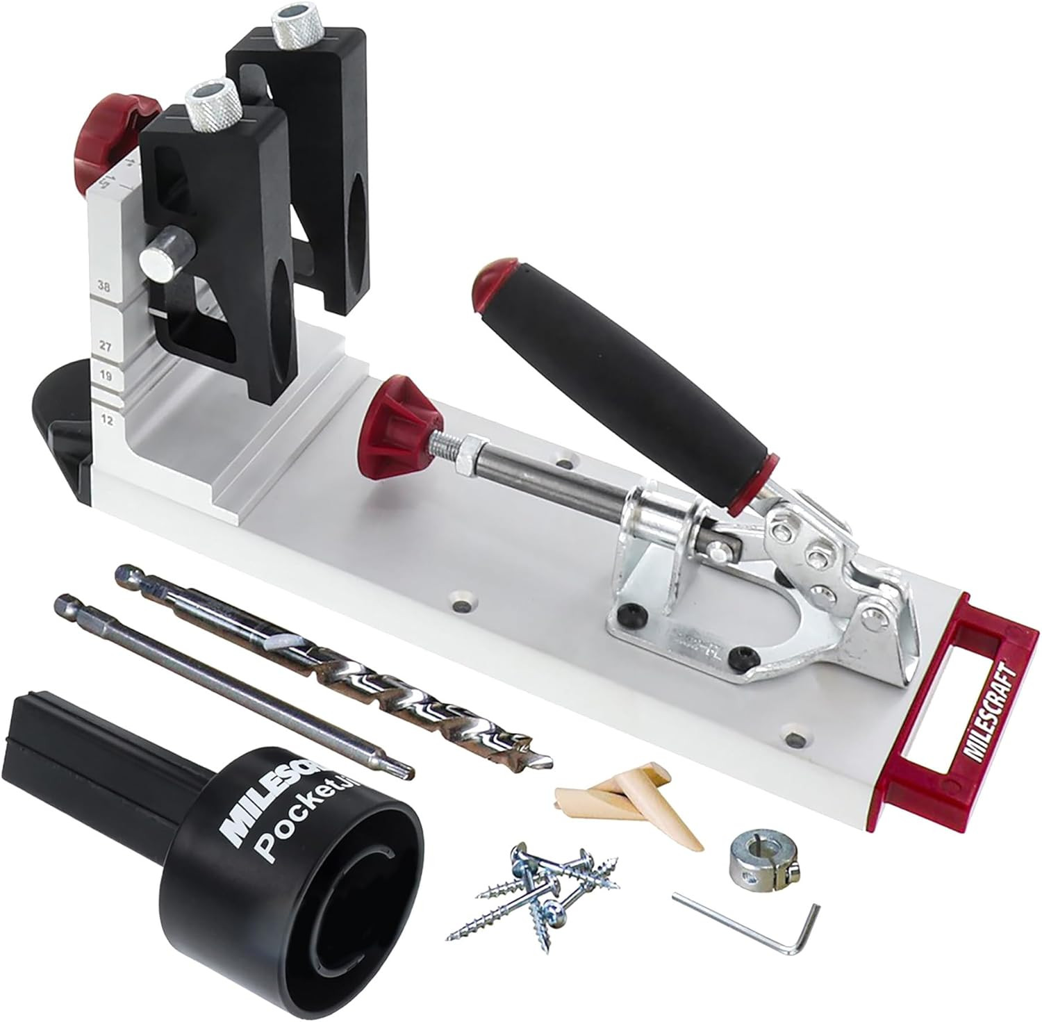 1327 Pocket Jig 400 – Self-Clamping, Heavy-Duty, All-Metal Pocket Hole Jig. Comp