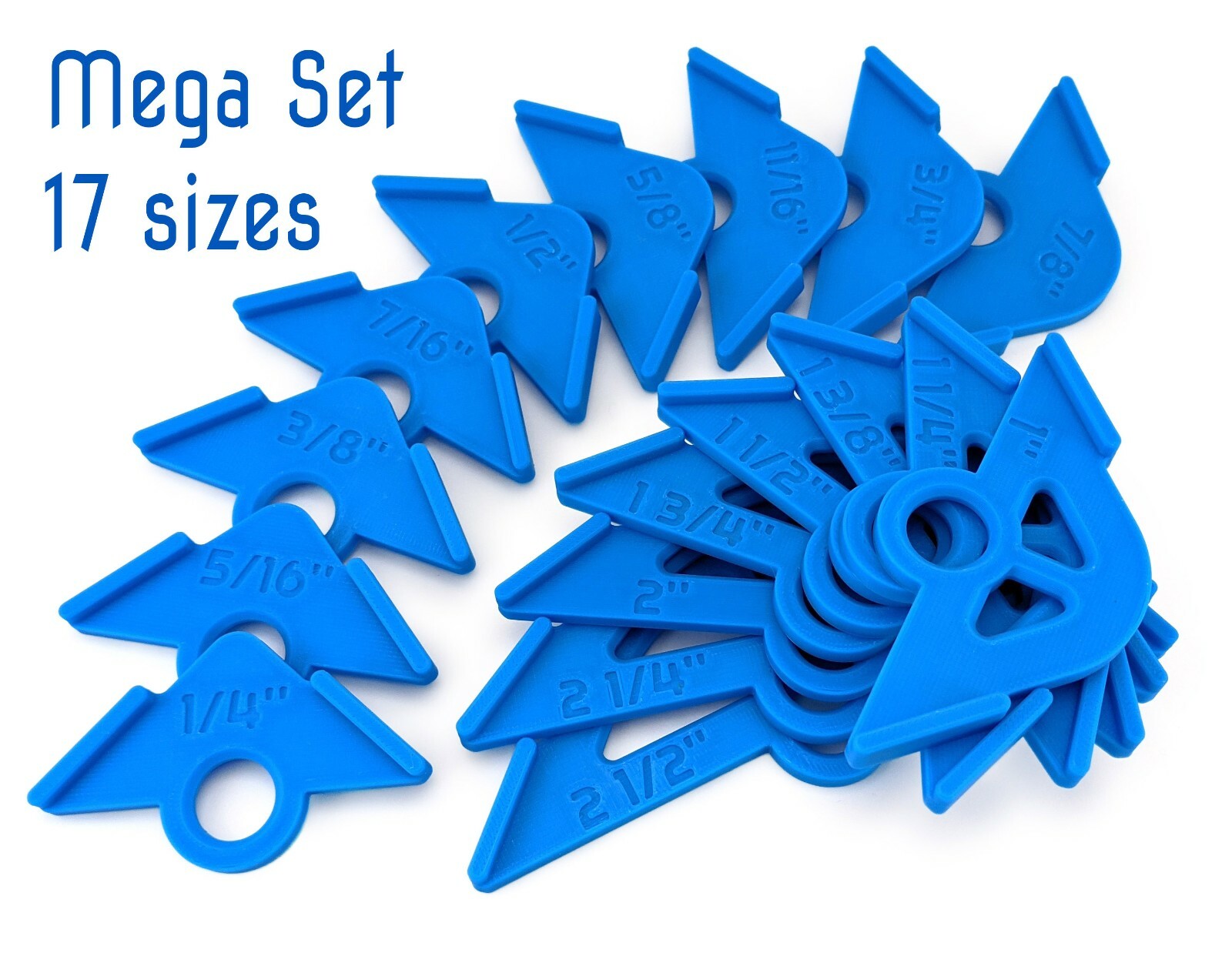 Router corner radius jig | Corner template for woodworking | Mega set 17 sizes