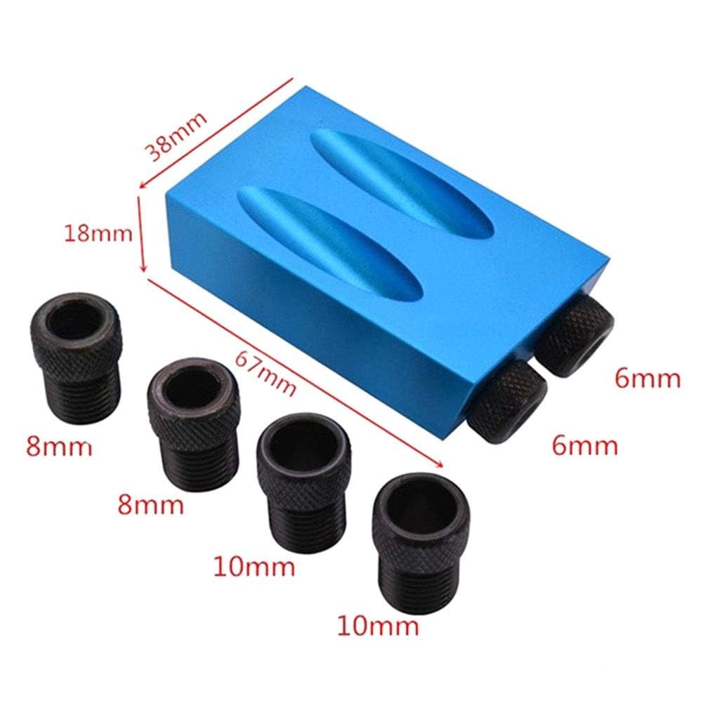 14 Pc Pocket Hole Jig Woodworking Angle Drill Guide Carpentry Joinery Kit