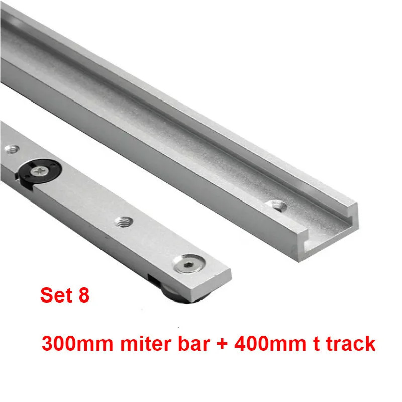 2Pcs T Track and Miter Track Jig Kit ,T Slot Miter Bar Slider Kit – Woodworking