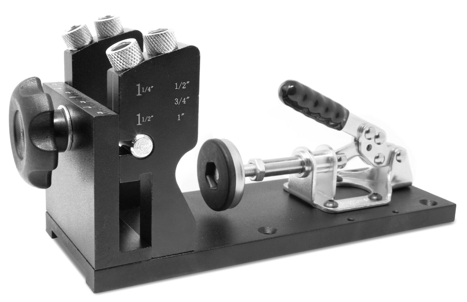WEN WA1527 Metal Pocket Hole Jig Kit with L-Base, Step Drill Bit, and Screws