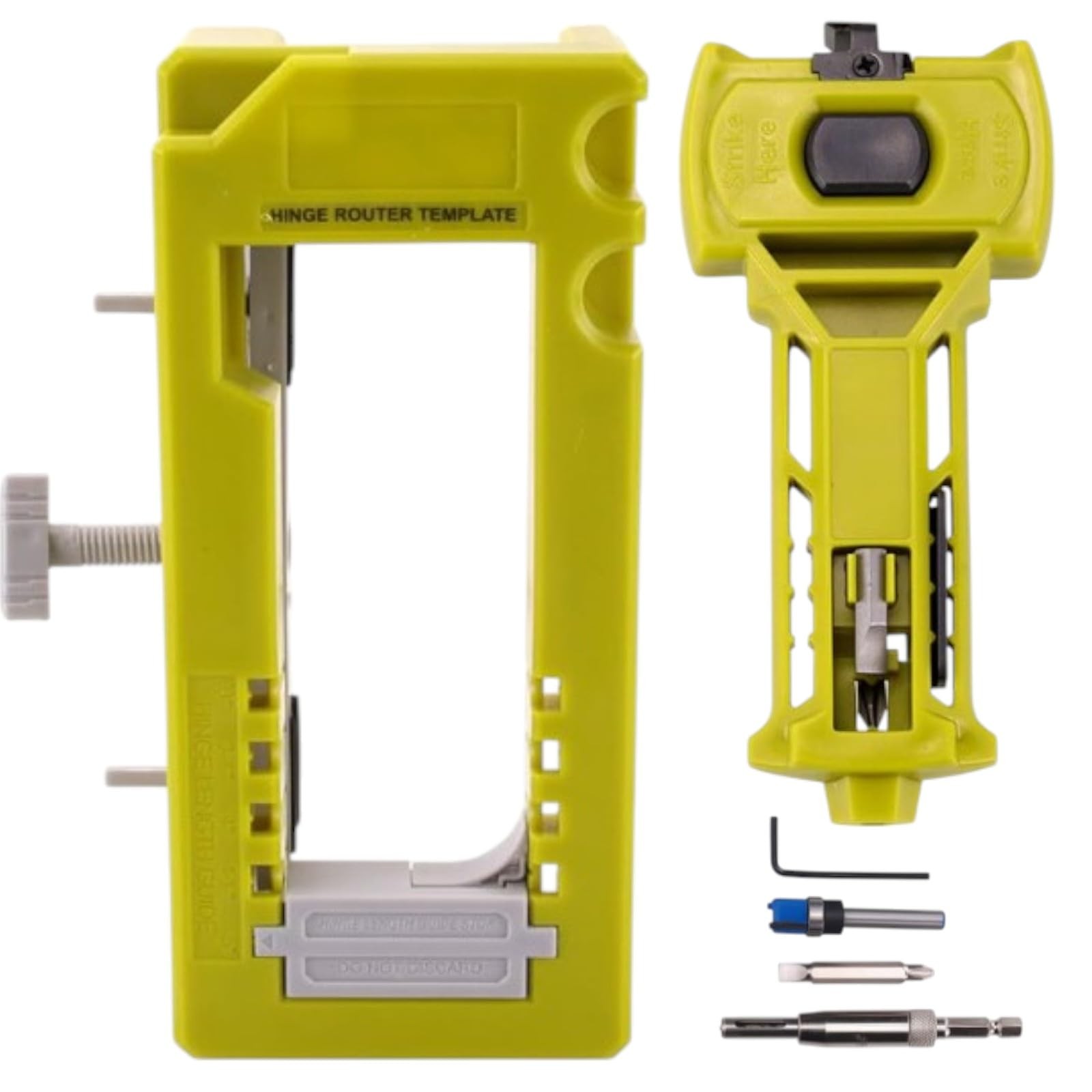 Door Hinge Latch Installation Kit Mortiser Template Lock Precision Chisel Jig