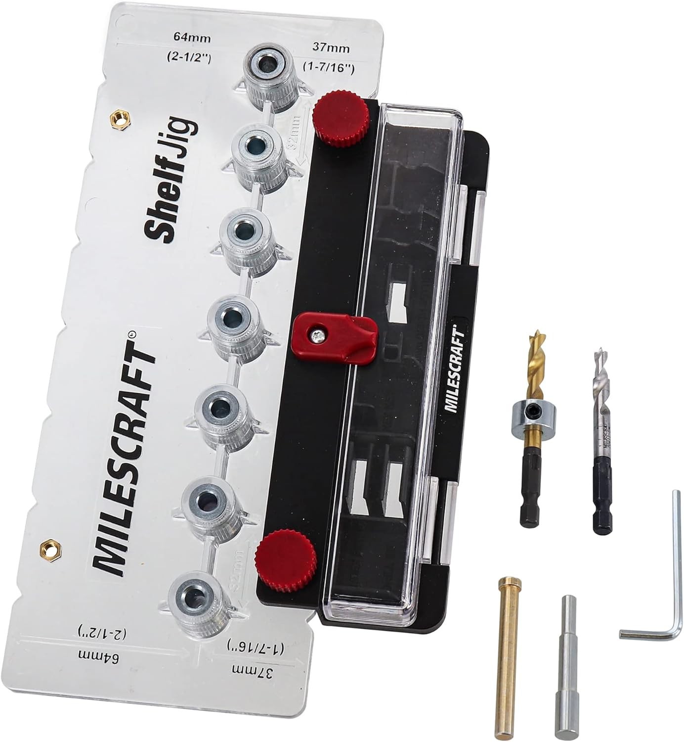 1343 Shelf Jig – Create ¼ In. and 5Mm Shelf Pin Holes for Cabinets. Standard 32M