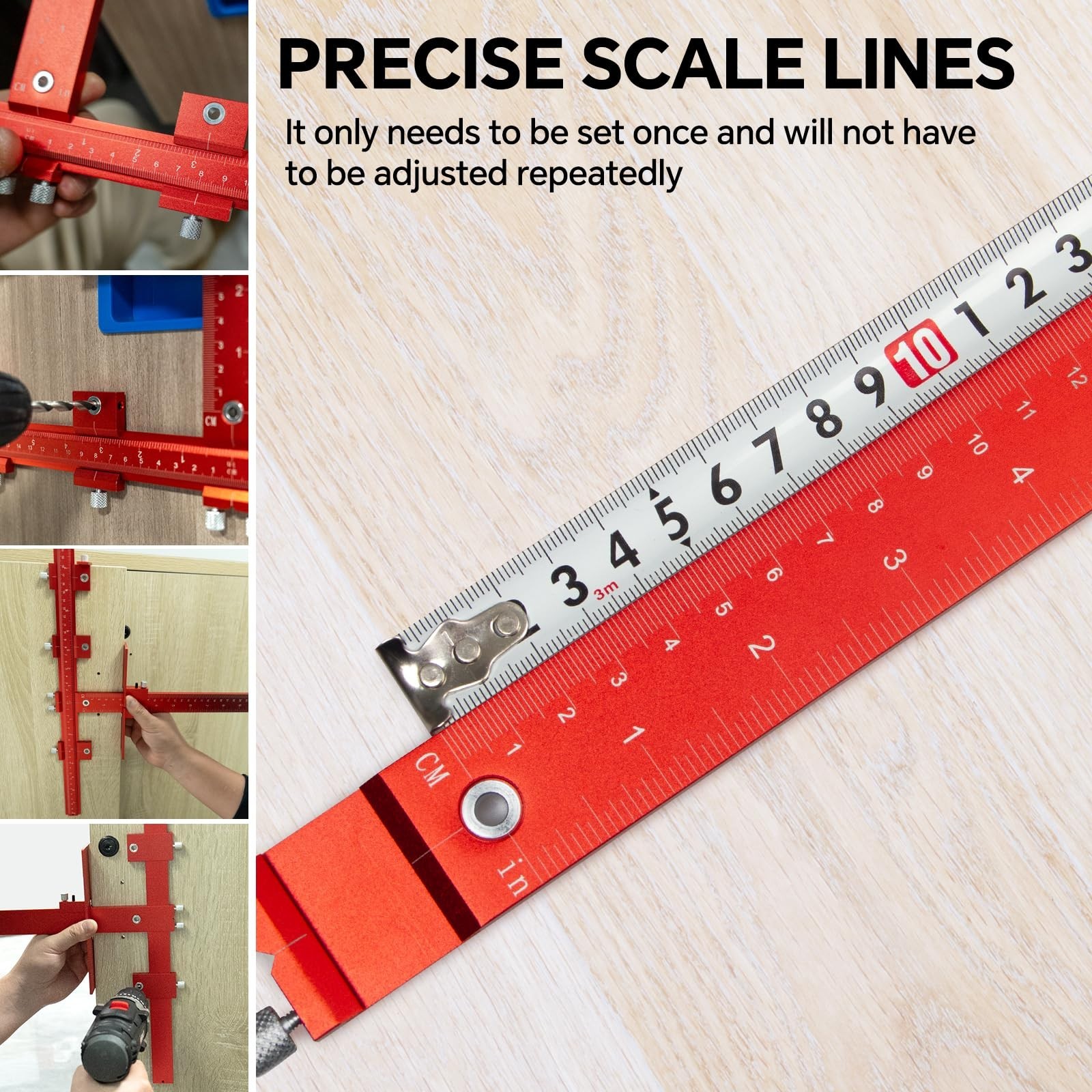 Aluminum Cabinet Handle Jig Tool for Easy Installation | Automatic Center Punch