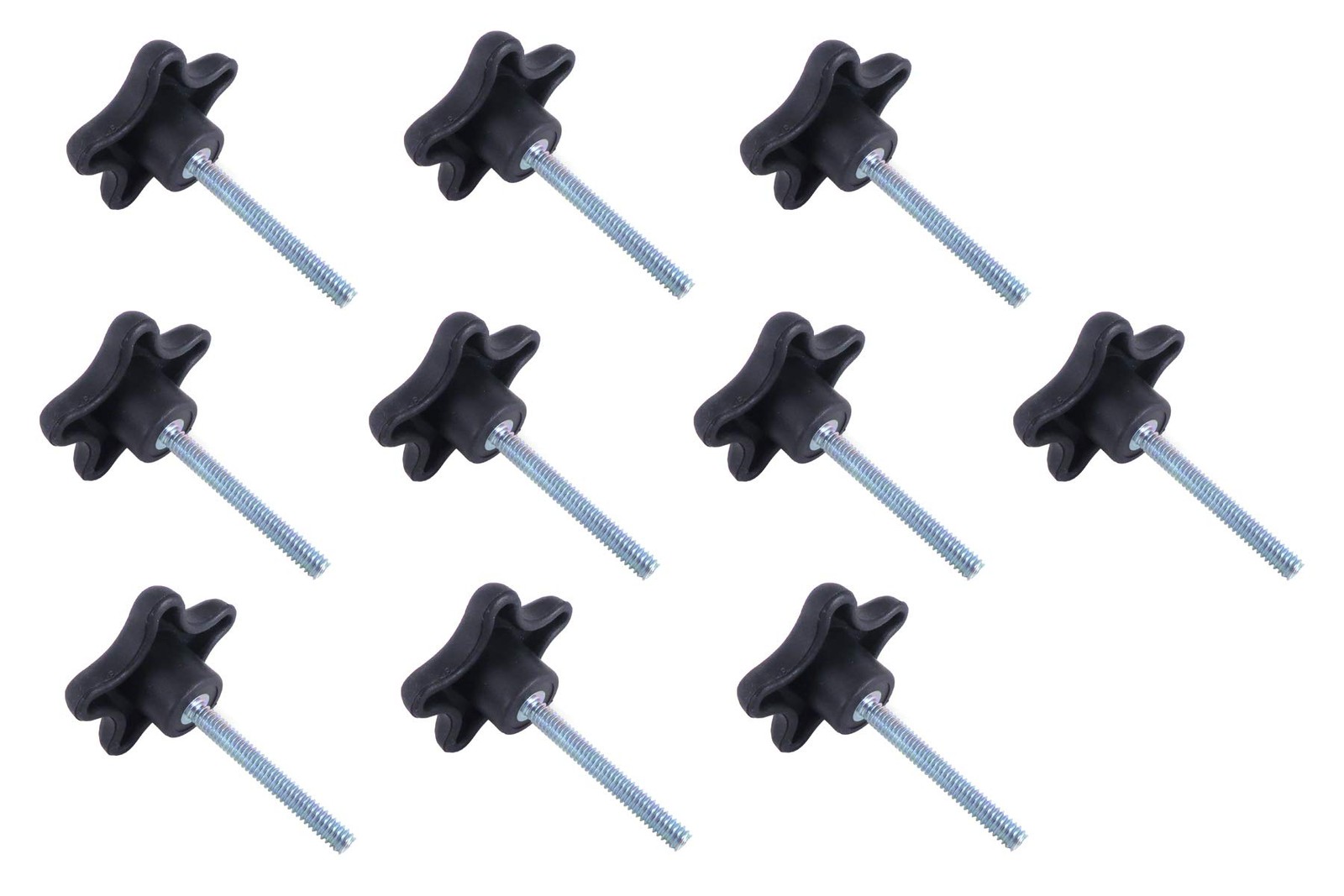 774007 Lot 10 each 1/4 20 Male Thread Star Knobs 2 inch Diameter with 2 inch …