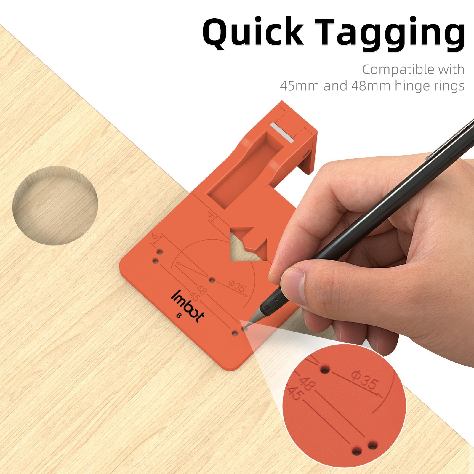 35mm Concealed Hinge Jig，Hinge Positioning Ruler，Strong Magnetic Positioning …