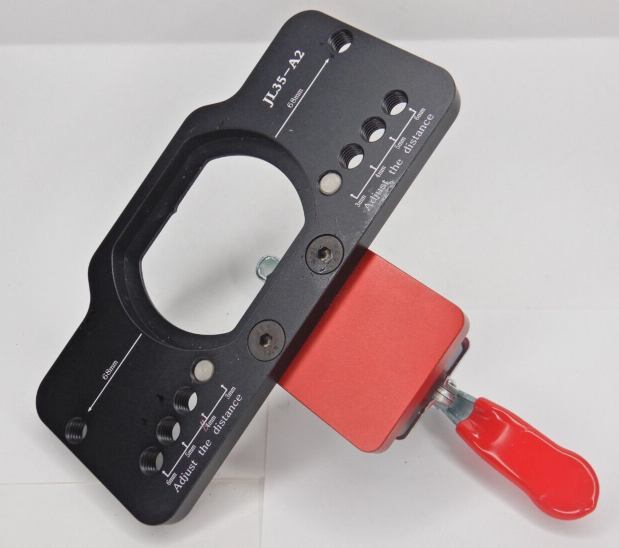 35mm Concealed Hinge Boring Jig Woodworking Hole Drilling Guide Locator JL35-A2
