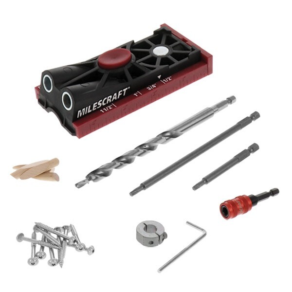 Milescraft 1325 PocketJig200 Complete Pocket Hole Jig Kit – New Improved Version