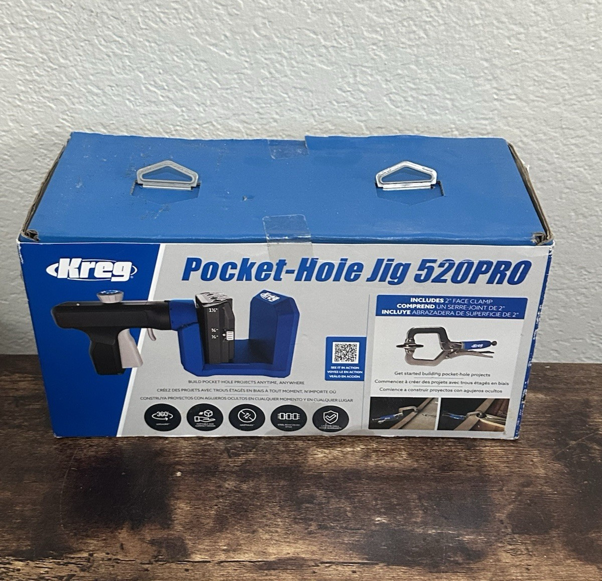 Brand New Pocket-Hole Jig 520PRO Kit w/ Kreg Screws & Kreg Clamp