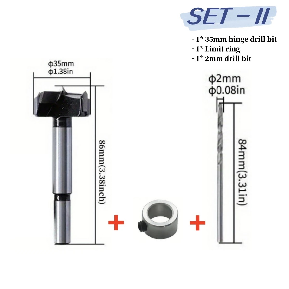 Cabinet Hinge Jig Set – 35mm Hole Locator & Drilling Guide