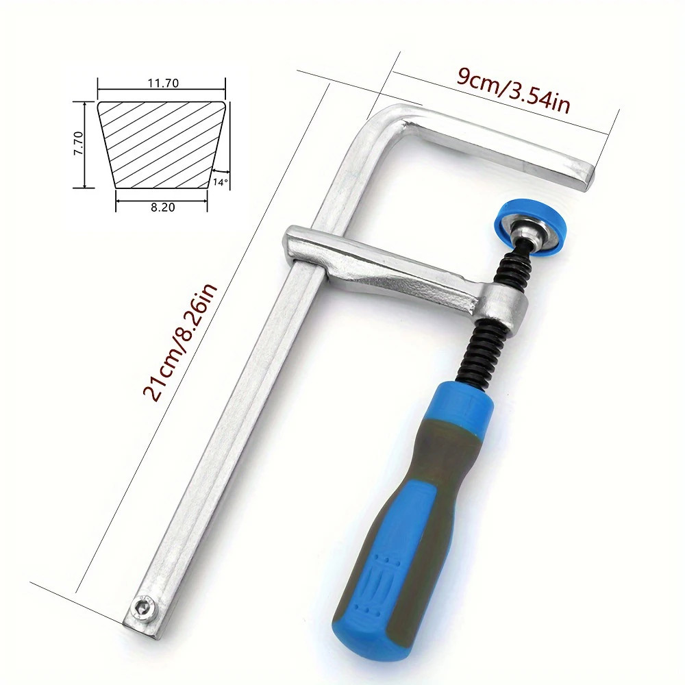 Dovetail Clamp with Soft-Grip Handle + Dovetail Router Bit ,For Track Saw Guide
