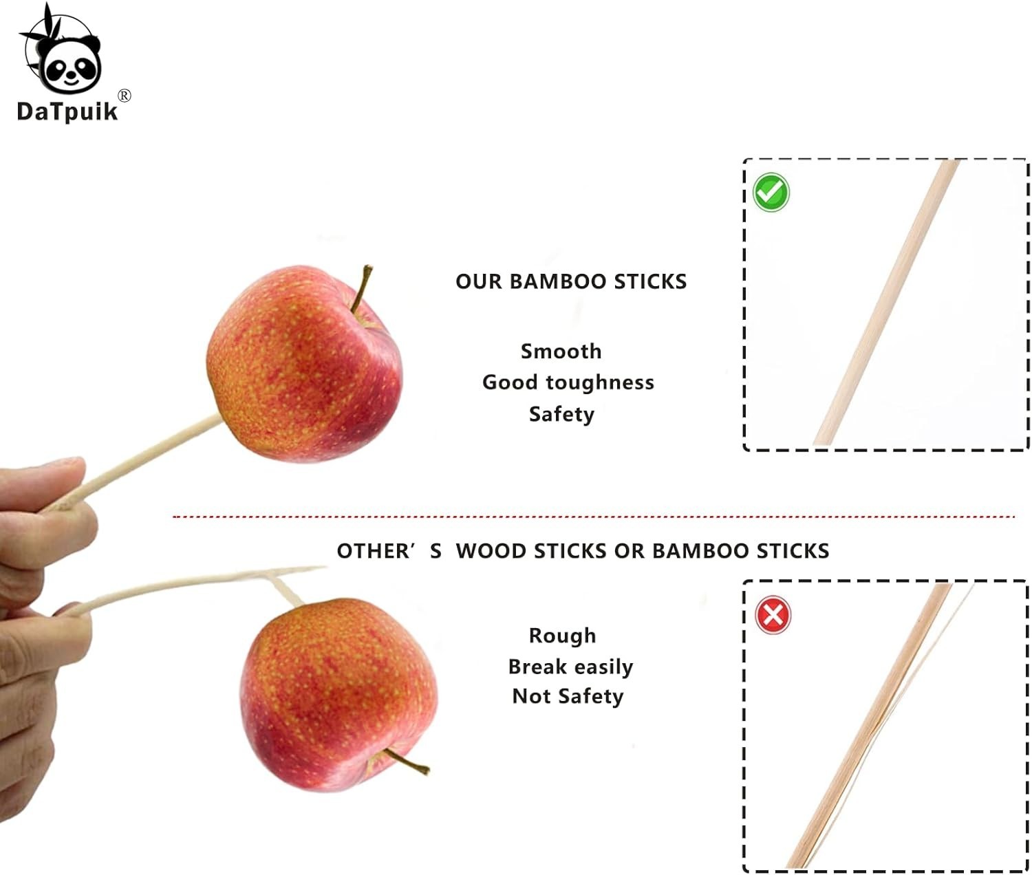 Crafters’ Essential: 50 PCS Bamboo Dowel Rods 1/4″ x 12″ – Unfinished Sticks