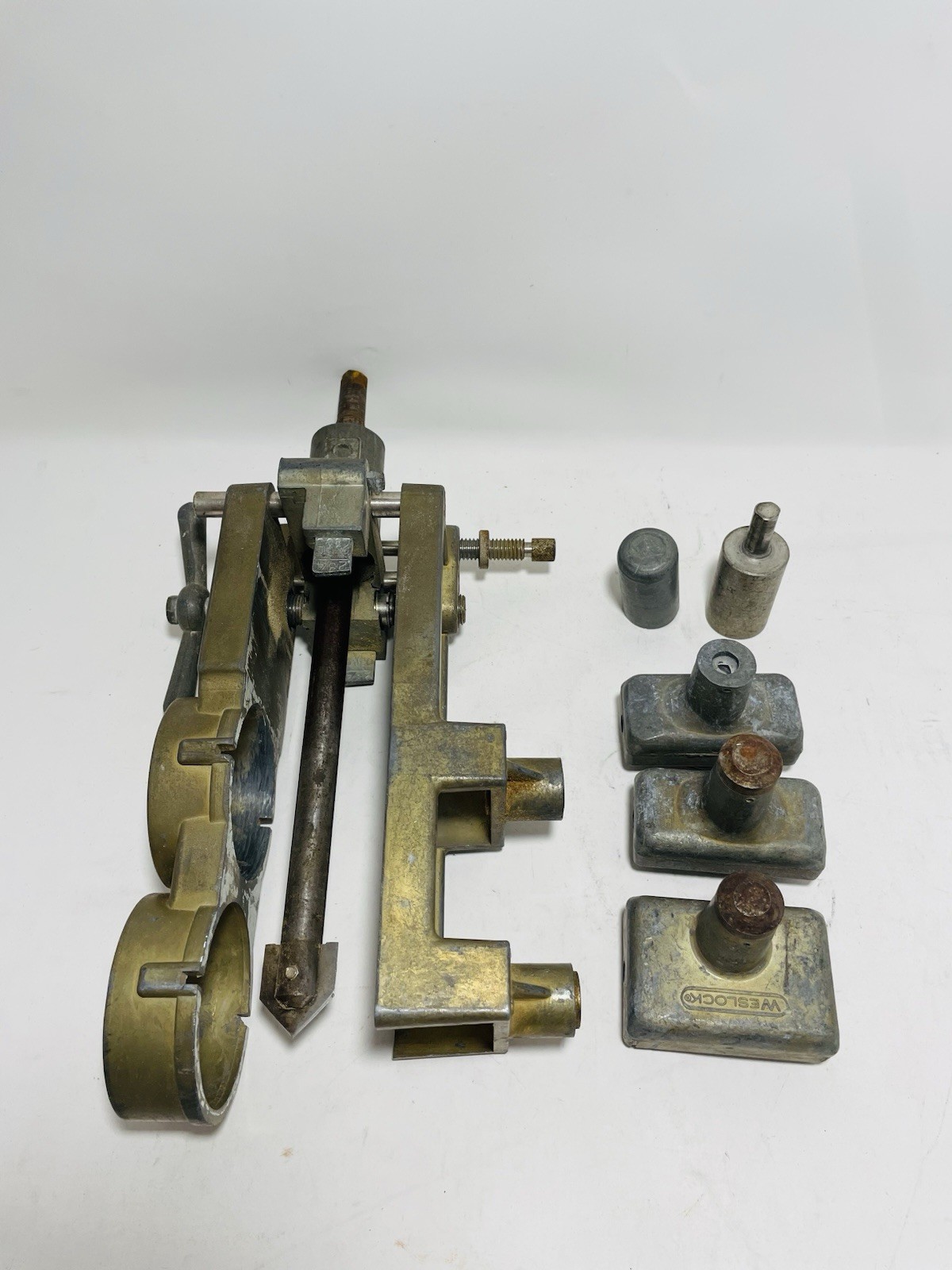 Weslock Door Lock Hole Jig Installation Boring Kit Vintage With Case
