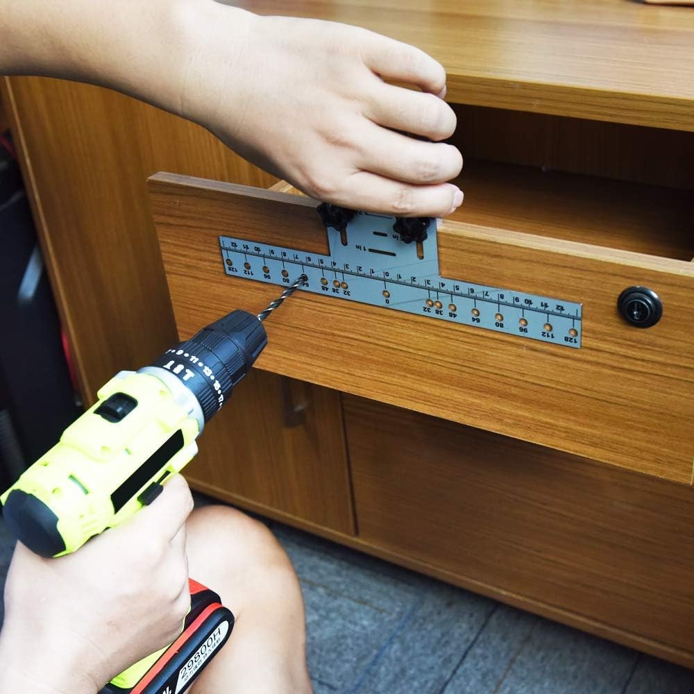 Cabinet Pull Metal Template， Handle Drill Mounting Template for Cabinet Doors…