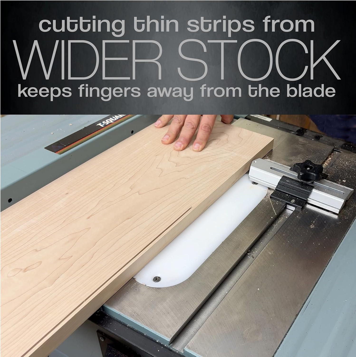 Thin Rip Jig Table Saw Jig for Making Repetitive Narrow Strip Cuts on Table Saws