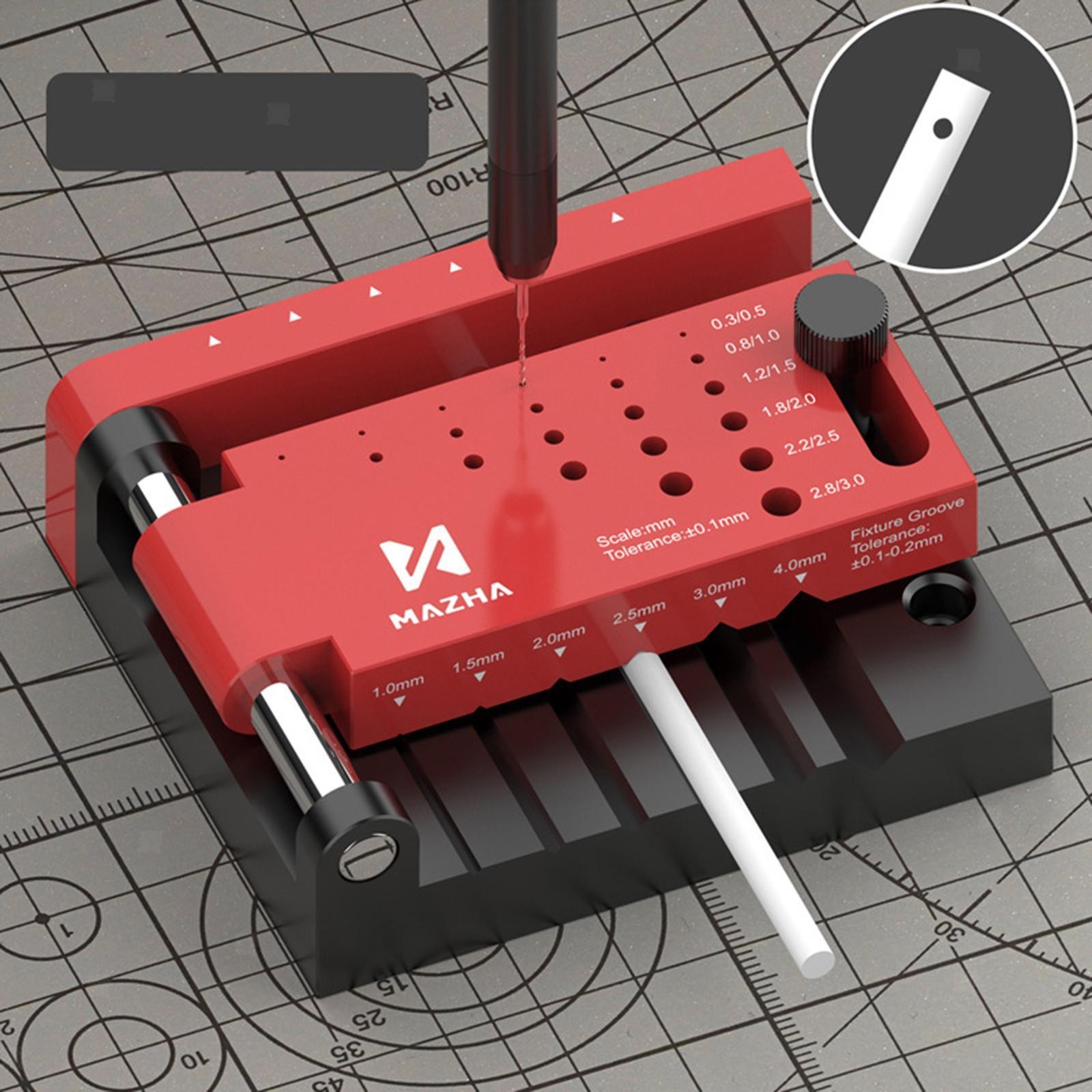 Dowel Jig Kit Puncher Positioners Metal Adjustable Positioning Power Tool