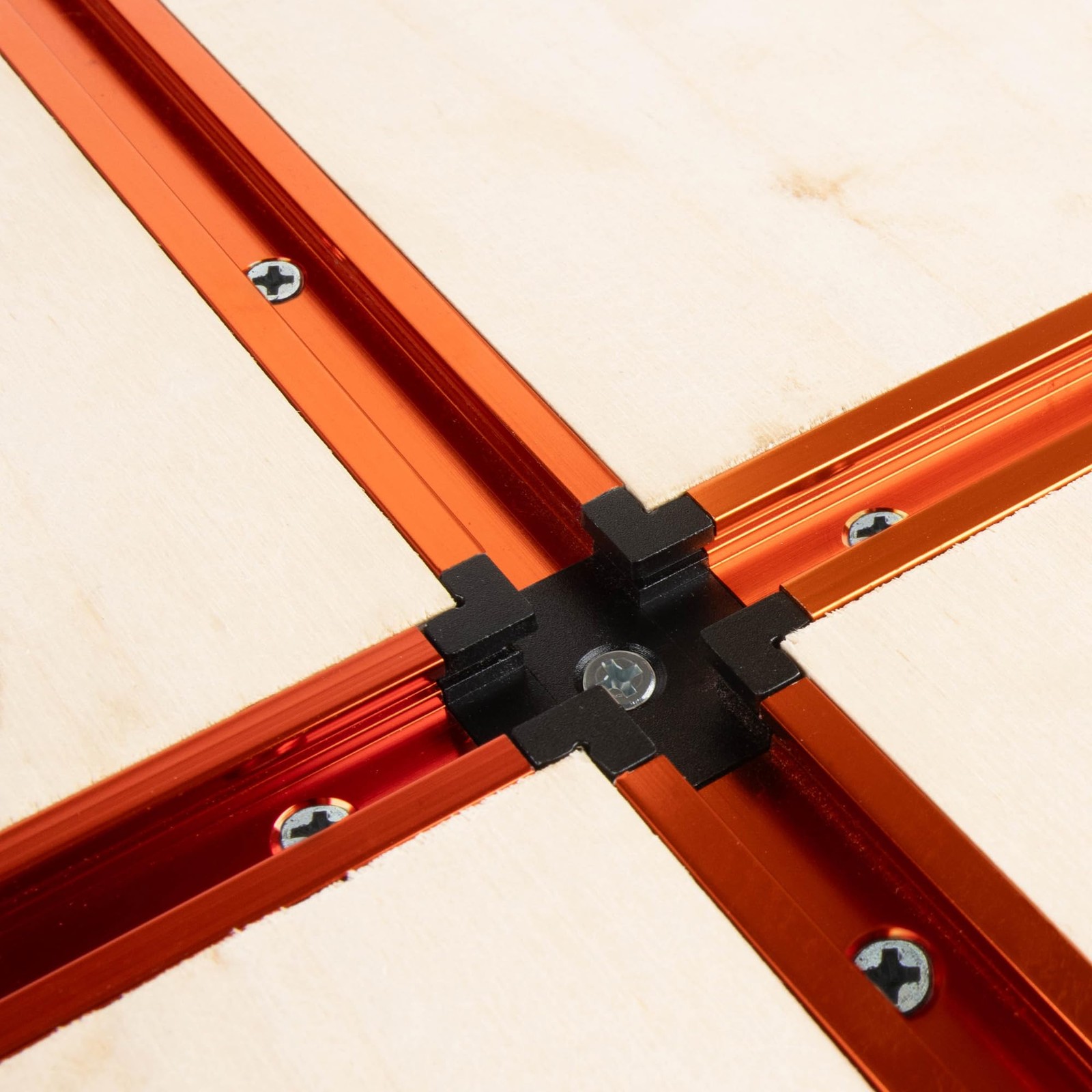One-Piece T-Track Intersection Kit for 3/4 x 3/8 Universal Double-Cut Profile…