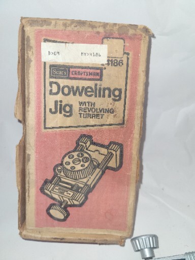 Craftsman 9-4186 Doweling Jig with Box – Revolving Turret – 6 Sizes – 3/16”-1/2”