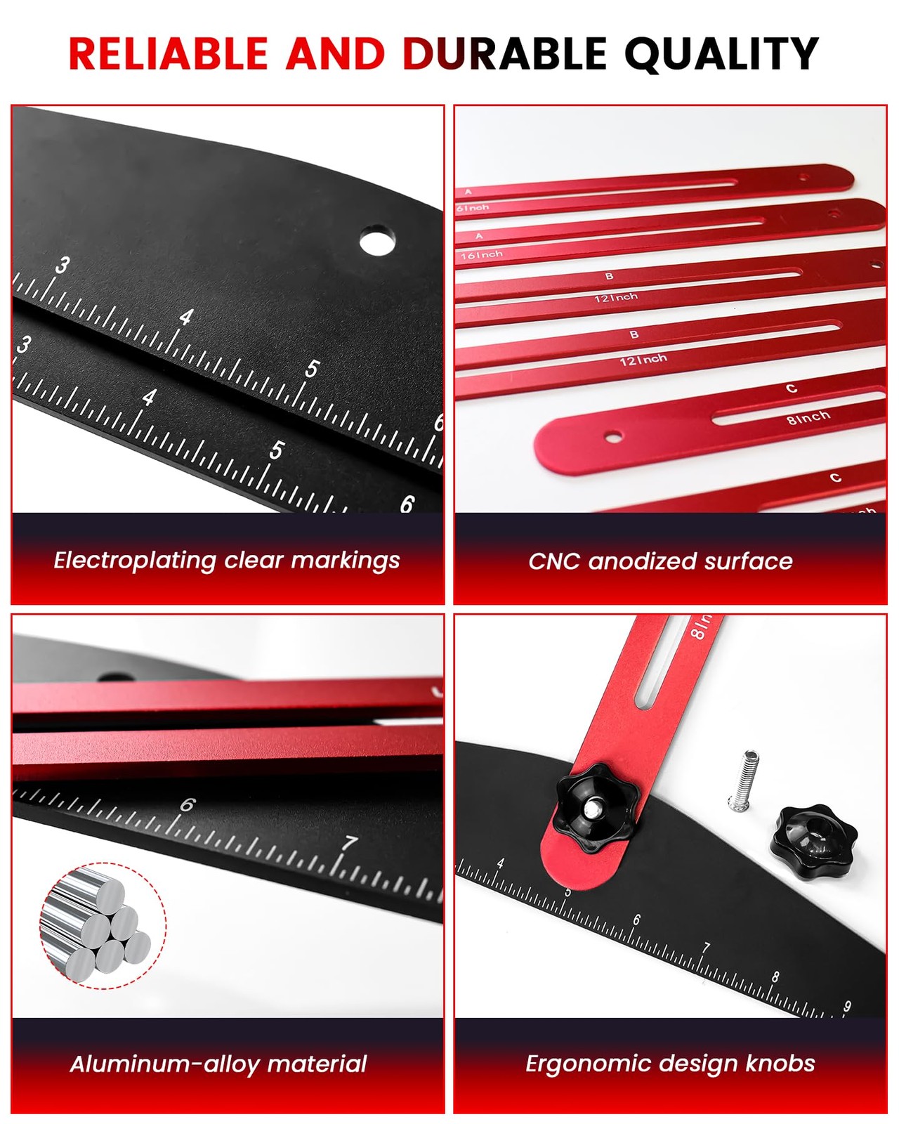 Aluminum Stair Tread Template Tool 860 Inch Measuring Jig Gauge Precision