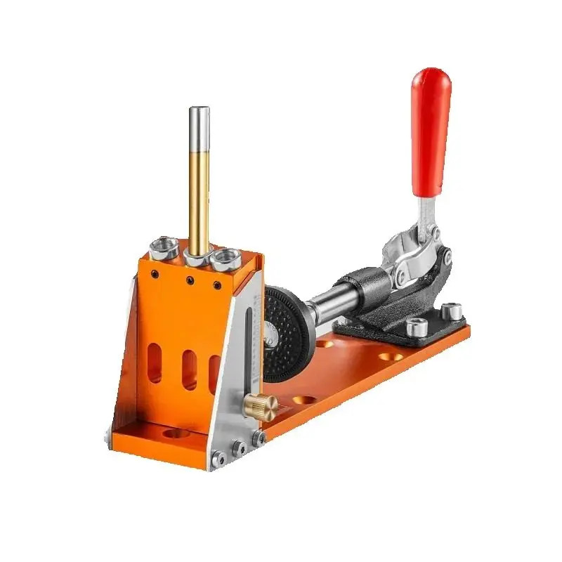 30PCS Pocket Hole Jig Kit Adjustable Drill Guide System w/ Step Drill Bits