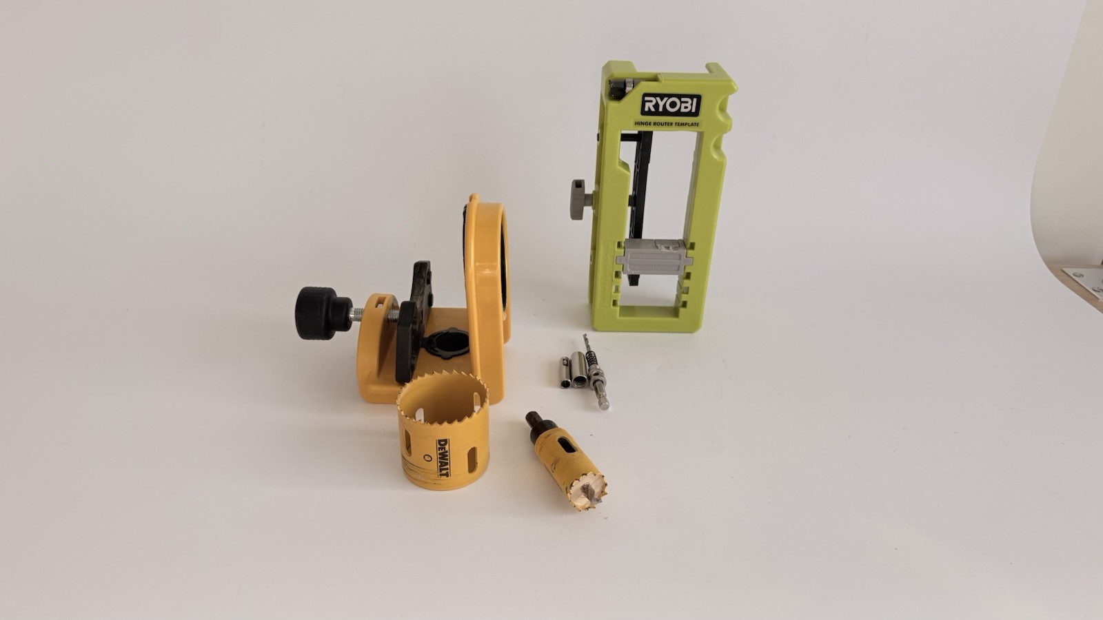 RYOBI Door Hinge Router Template & Door Latch Installation Kit Set Used