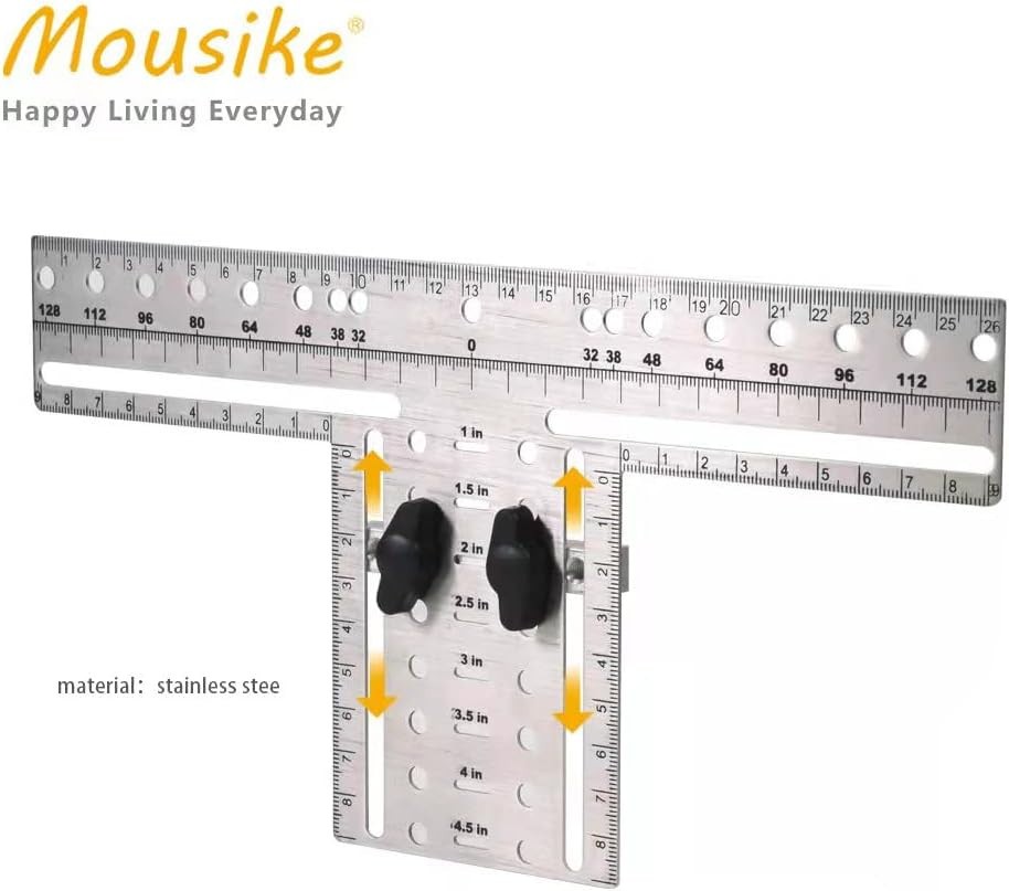 Cabinet Pull Metal Template， Handle Drill Mounting Template for Cabinet Doors…