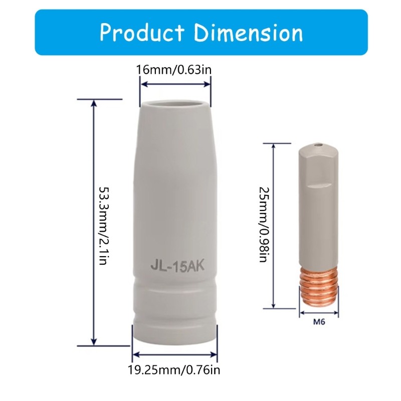 European Welding Parts 0.8/1.0/1.2mm For Professional Welders Metal Fabrication