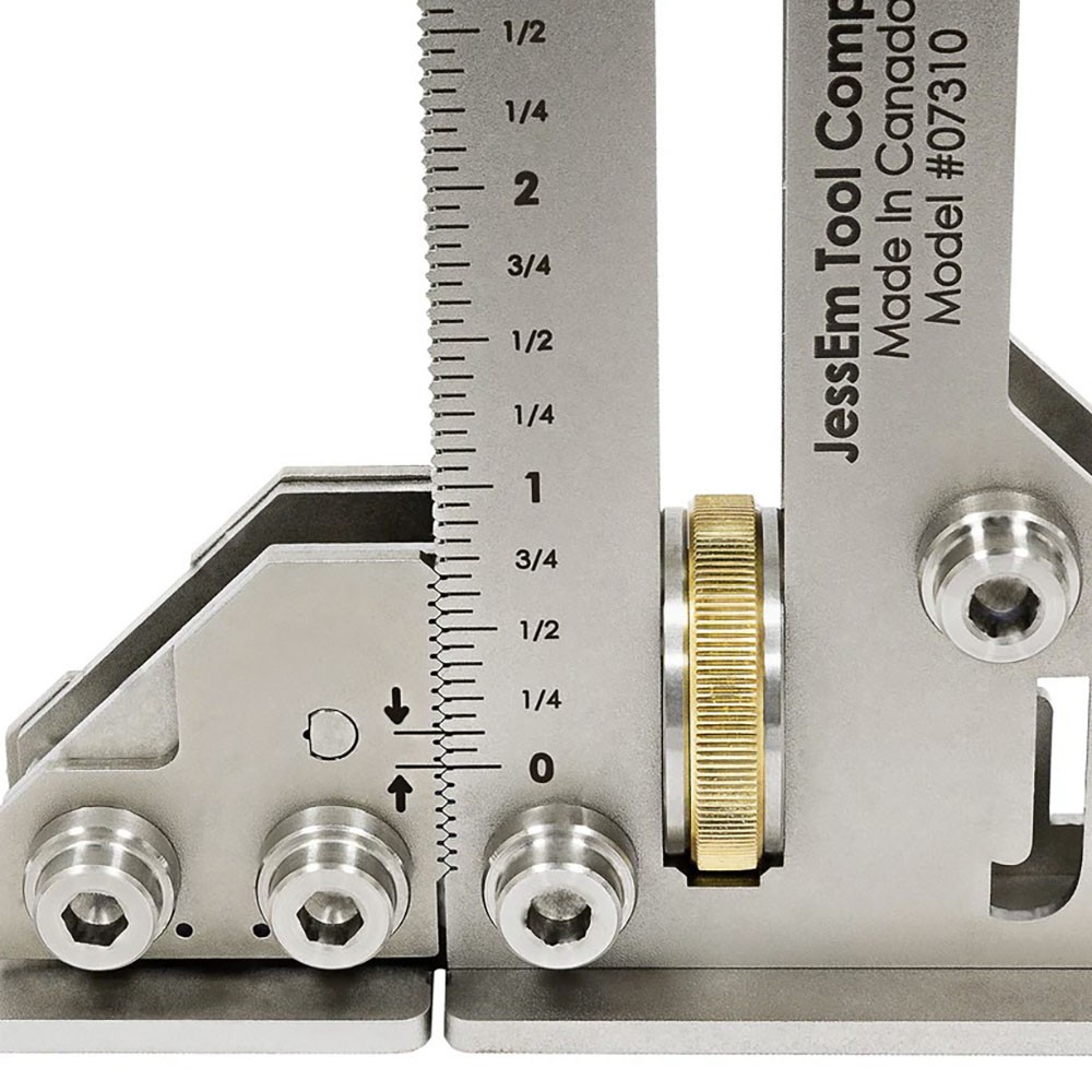 JessEm 07315 14 Gauge Stainless Steel Tool Setting Gauge – Metric – Large