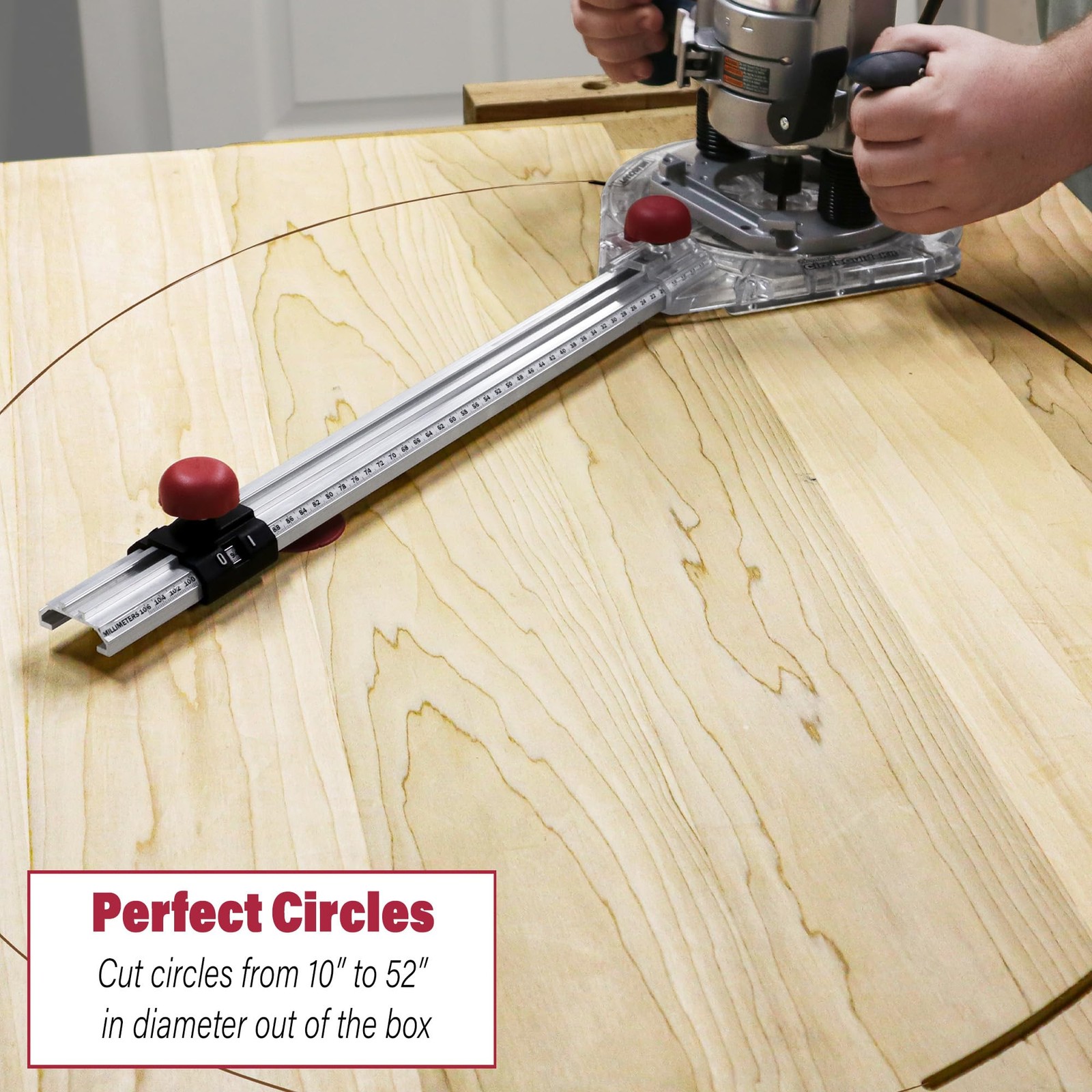 Circle Guide Kit Precision Router Cutting Jig 1.5” to 52” Offset Base 1219